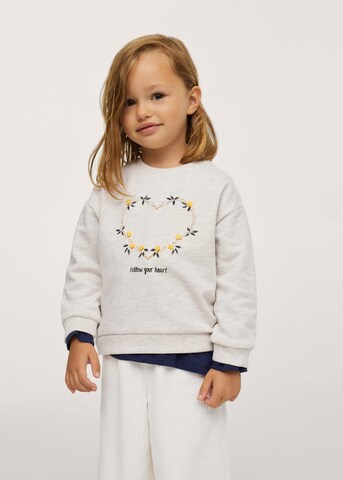 MANGO KIDS Sweatshirt in Beige: voorkant