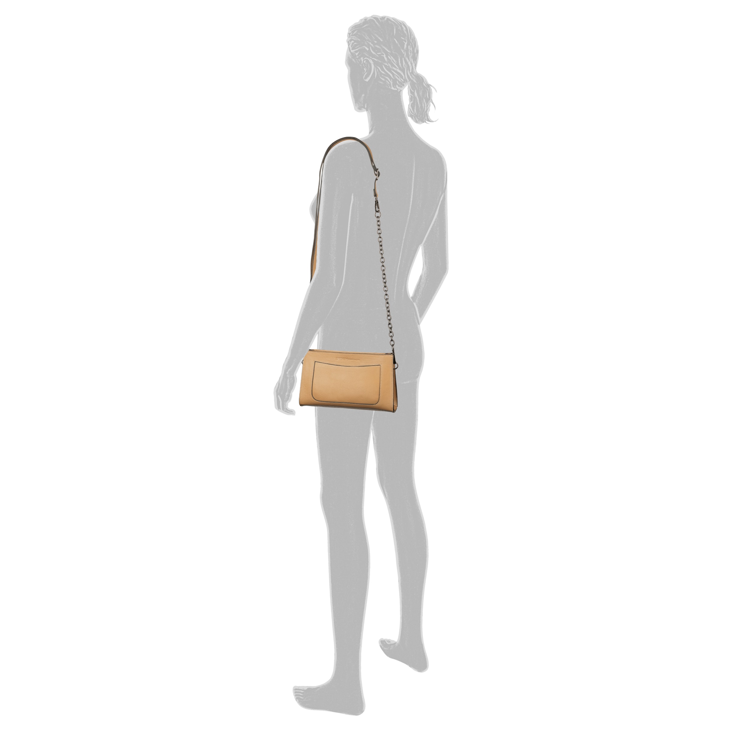 TOM TAILOR DENIM Crossbody Bag in Brown: front