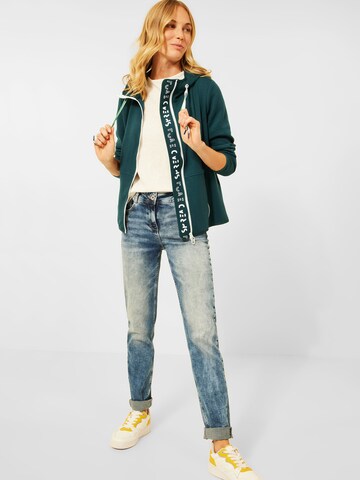CECIL Sweatjacke in Grün