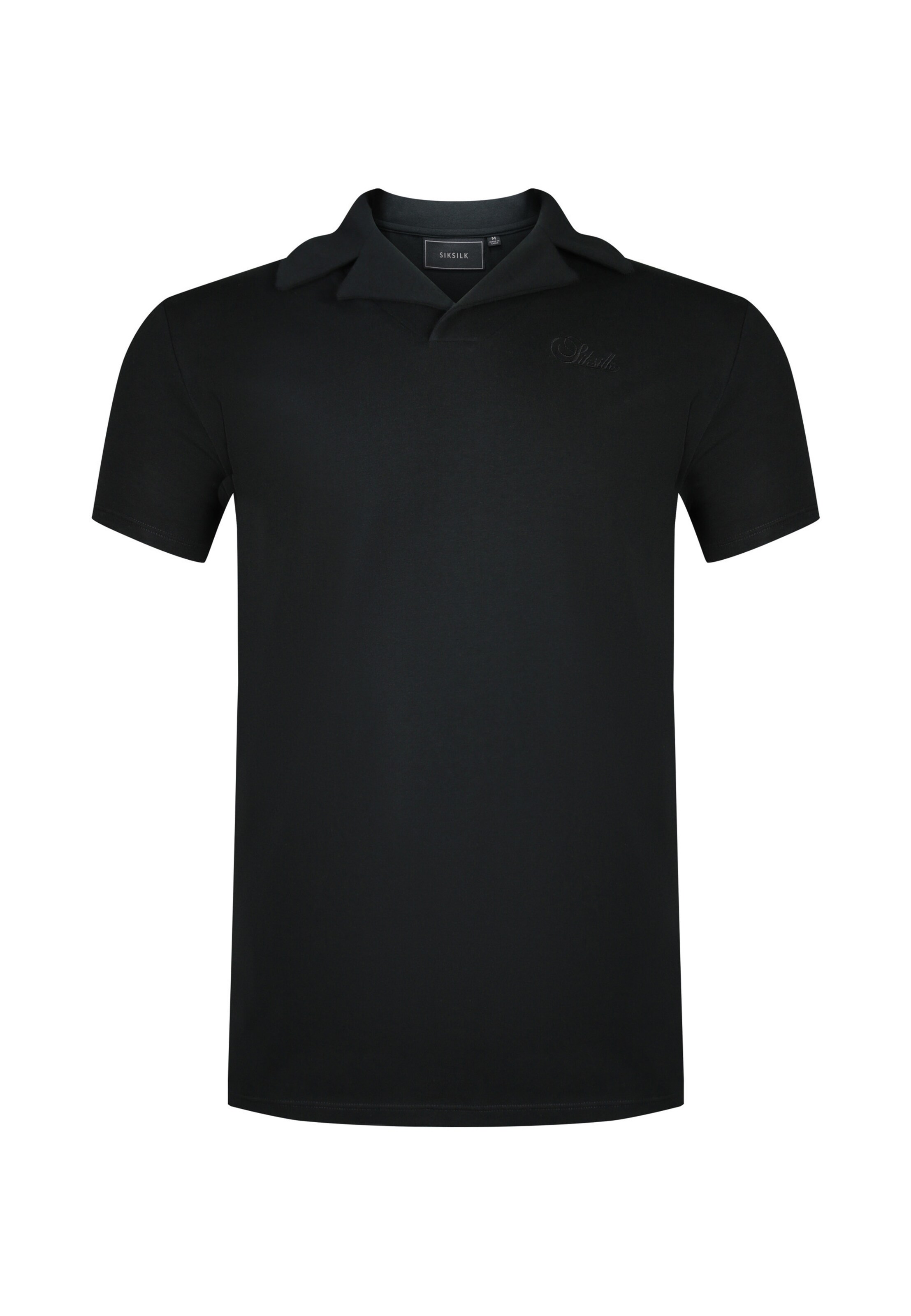 SikSilk Shirt in Zwart: voorkant
