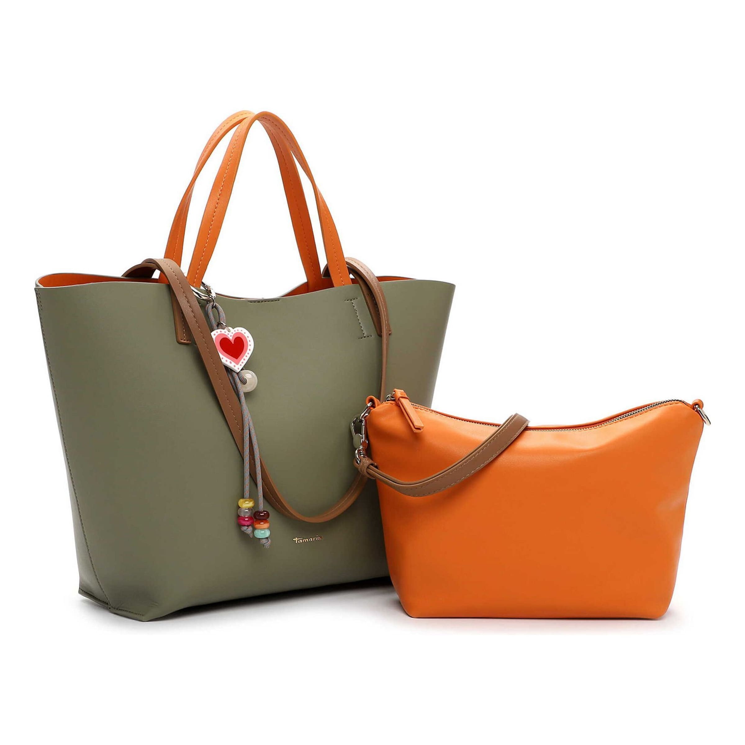 Cabas 'Keshia' Tamaris en vert : devant