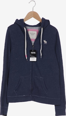 Abercrombie & Fitch Sweatshirt & Zip-Up Hoodie in L in Blue: front