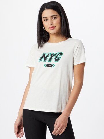 T-shirt 'Ida' Gina Tricot en blanc : devant