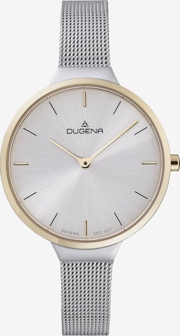 DUGENA Analog Watch in Silver: front