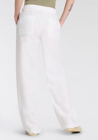 MAC Wide Leg Hose in Weiß