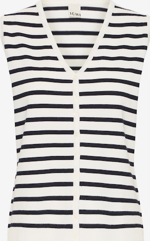 ICHIKardigan bez rukava 'IHLULS' - bijela boja: prednji dio