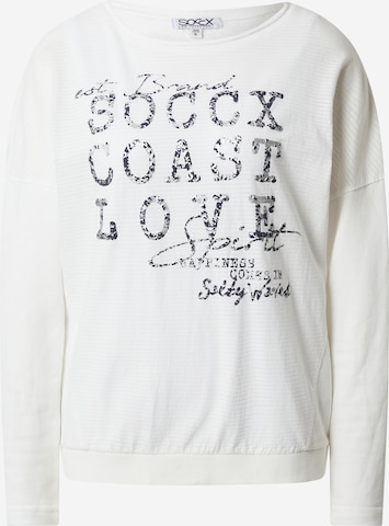 Soccx Sweatshirt in White: front