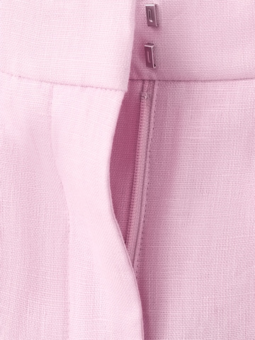 MANGO Bő szár Ráncos nadrág 'Boreli' - rózsaszín