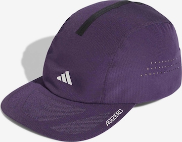 purpurinė ADIDAS PERFORMANCE Sportinė kepurė 'RUNxADIZ': priekis