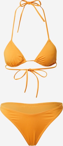 Kendall for ABOUT YOU Triangle Bikini 'Lani' in Orange: front