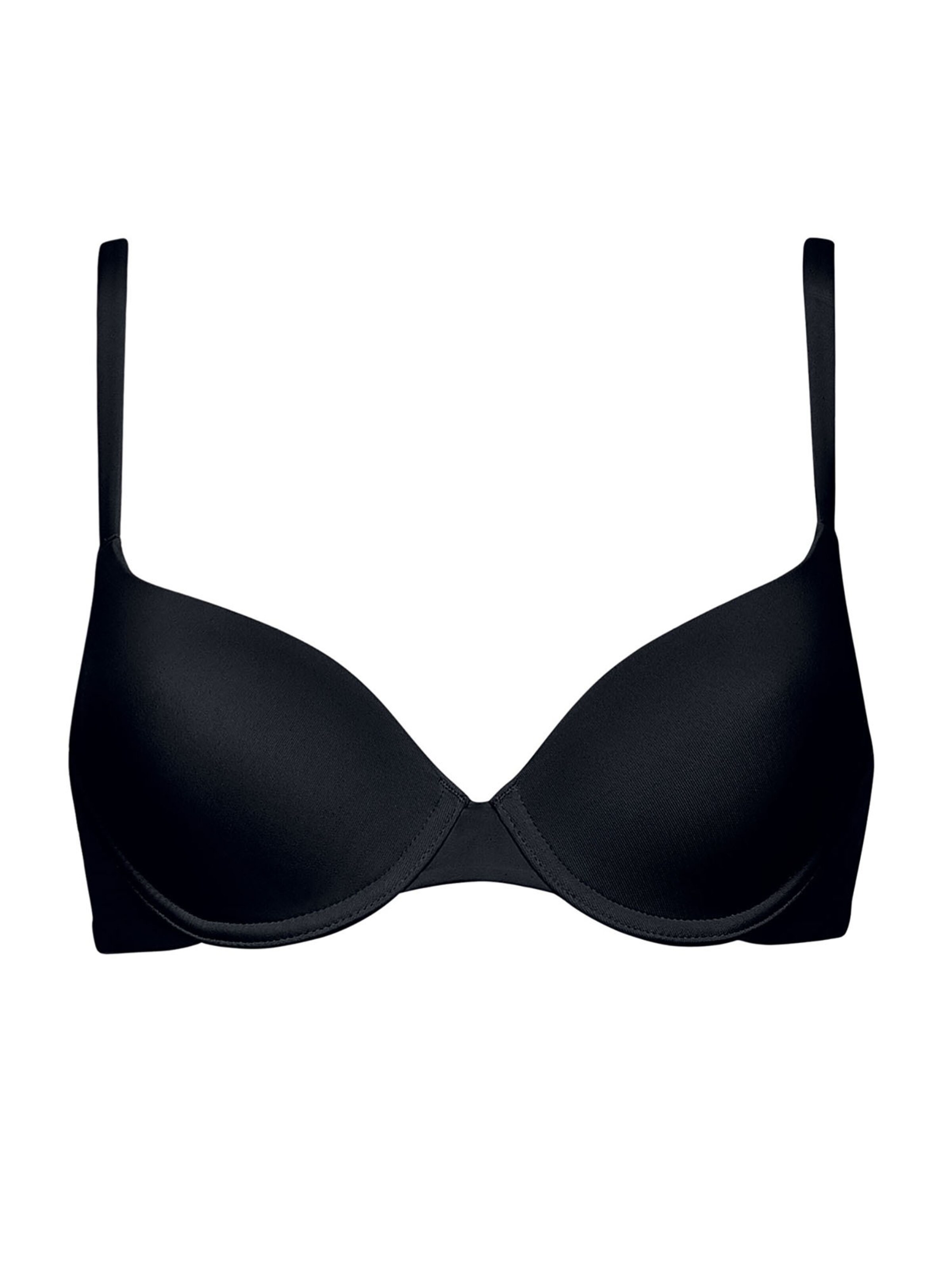 Lisca T-Shirt BH 'Bella'‌‌‌‌ in Schwarz: Vorderseite
