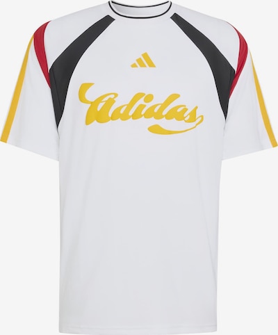 ADIDAS SPORTSWEAR Majica 'TIRO' u tamo žuta / svijetlo crvena / crna / bijela, Pregled proizvoda