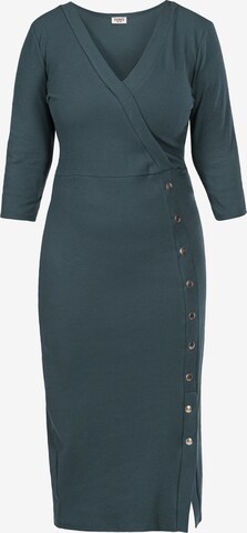 Karko Knitted dress 'ELIZABETH' in Green: front