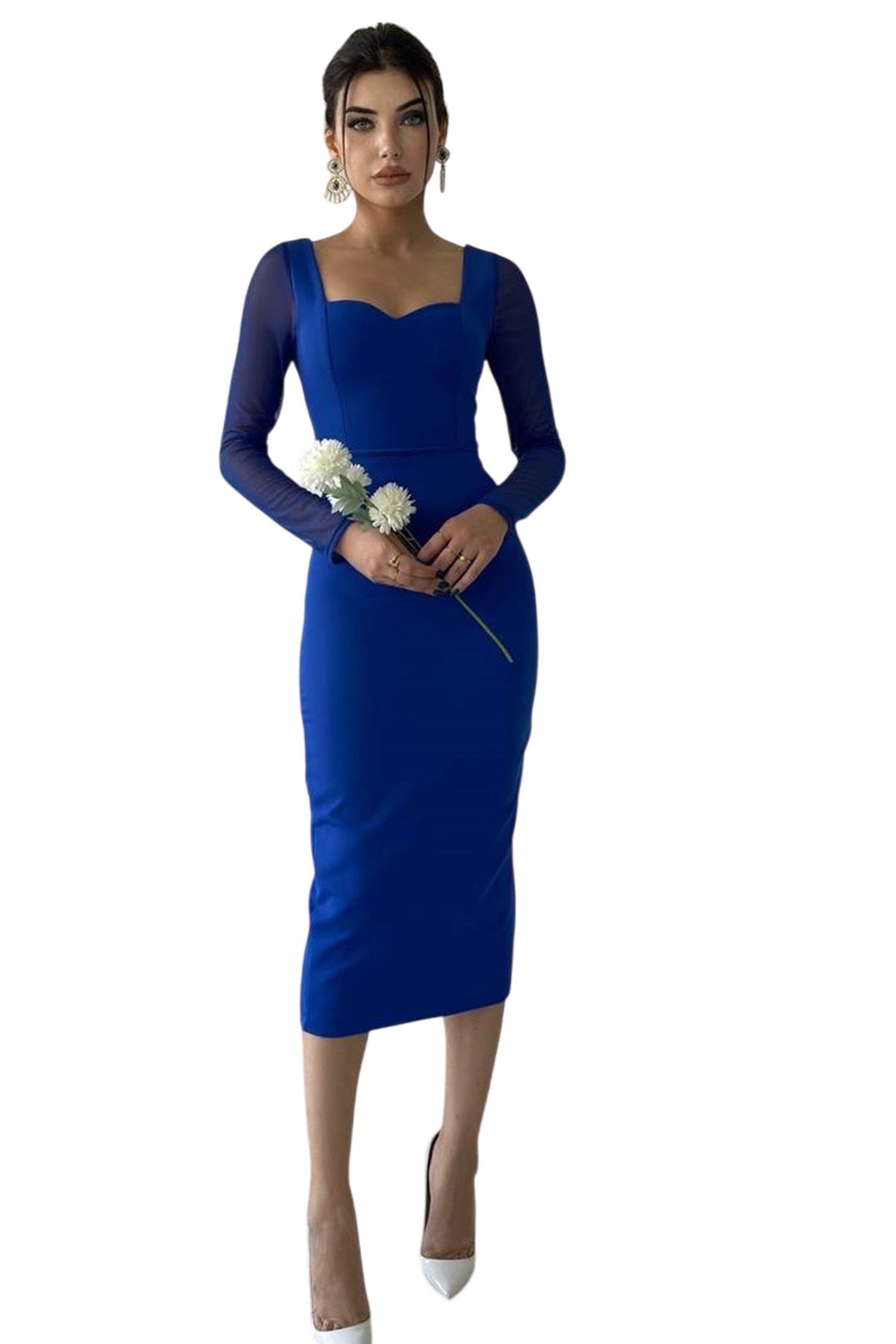 WOMAN VISION Kleid in Blau: Vorderseite