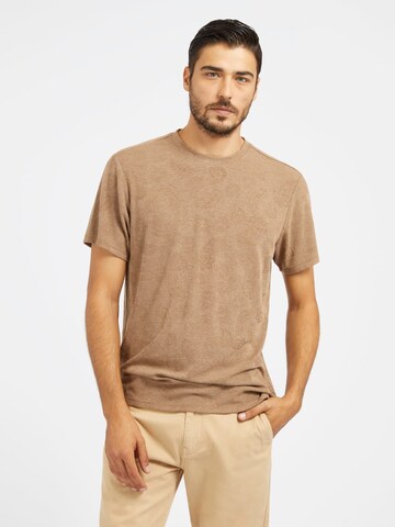 GUESS Shirt in Brown: front