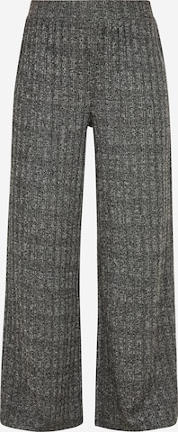 QS Wide leg Broek in Grijs: voorkant