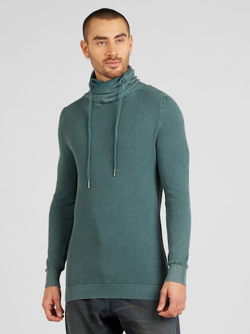 Key Largo Regular fit Sweater 'MST LECH' in Green: front