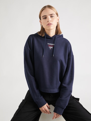 Tommy Jeans Sweatshirt 'Essential' i blå: framsida