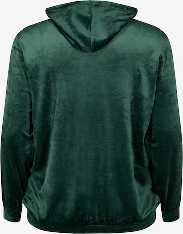 Zizzi Zip-Up Hoodie 'HELENA' in Green