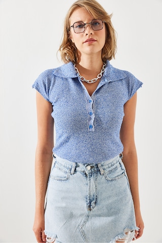 Bianco Lucci Body in Blau: Vorderseite