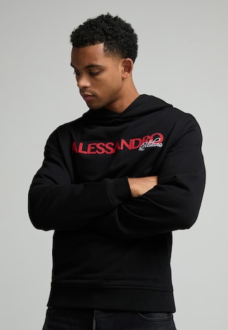 Alessandro Zavetti Sports sweatshirt in Black