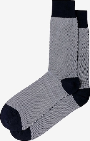 Hackett London Socken ' BIRDS EYE ' in Blau: Vorderseite