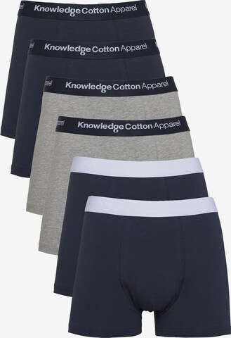 KnowledgeCotton Apparel Boxer shorts in Blue: front