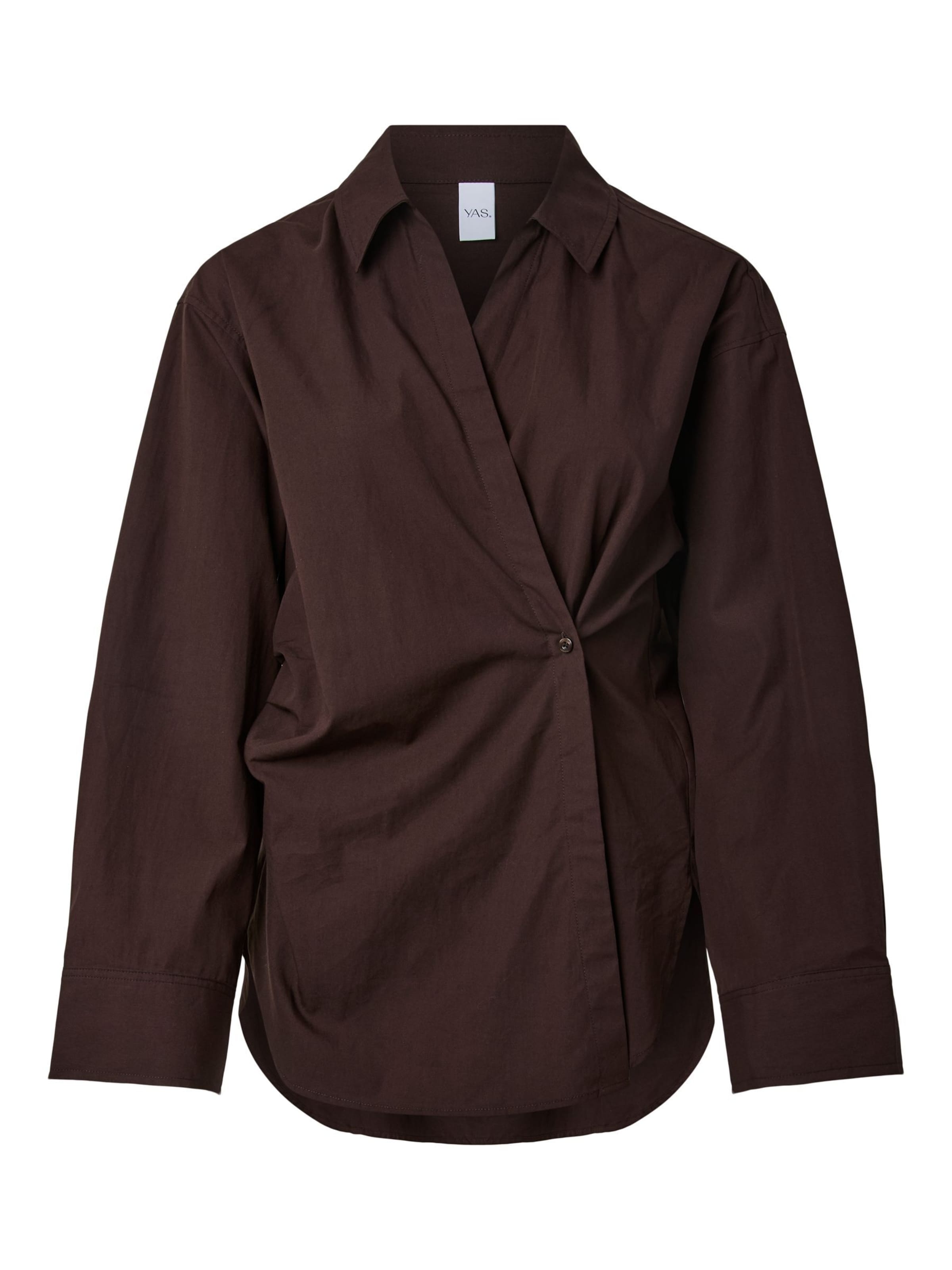 Camicia da donna 'YASAREMIA' di YAS in marrone: frontale