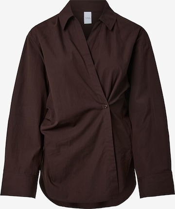 Camicia da donna 'YASAREMIA' di YAS in marrone: frontale