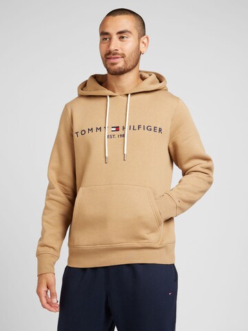 TOMMY HILFIGER Regular Fit Sweatshirt in Grün: Vorderseite