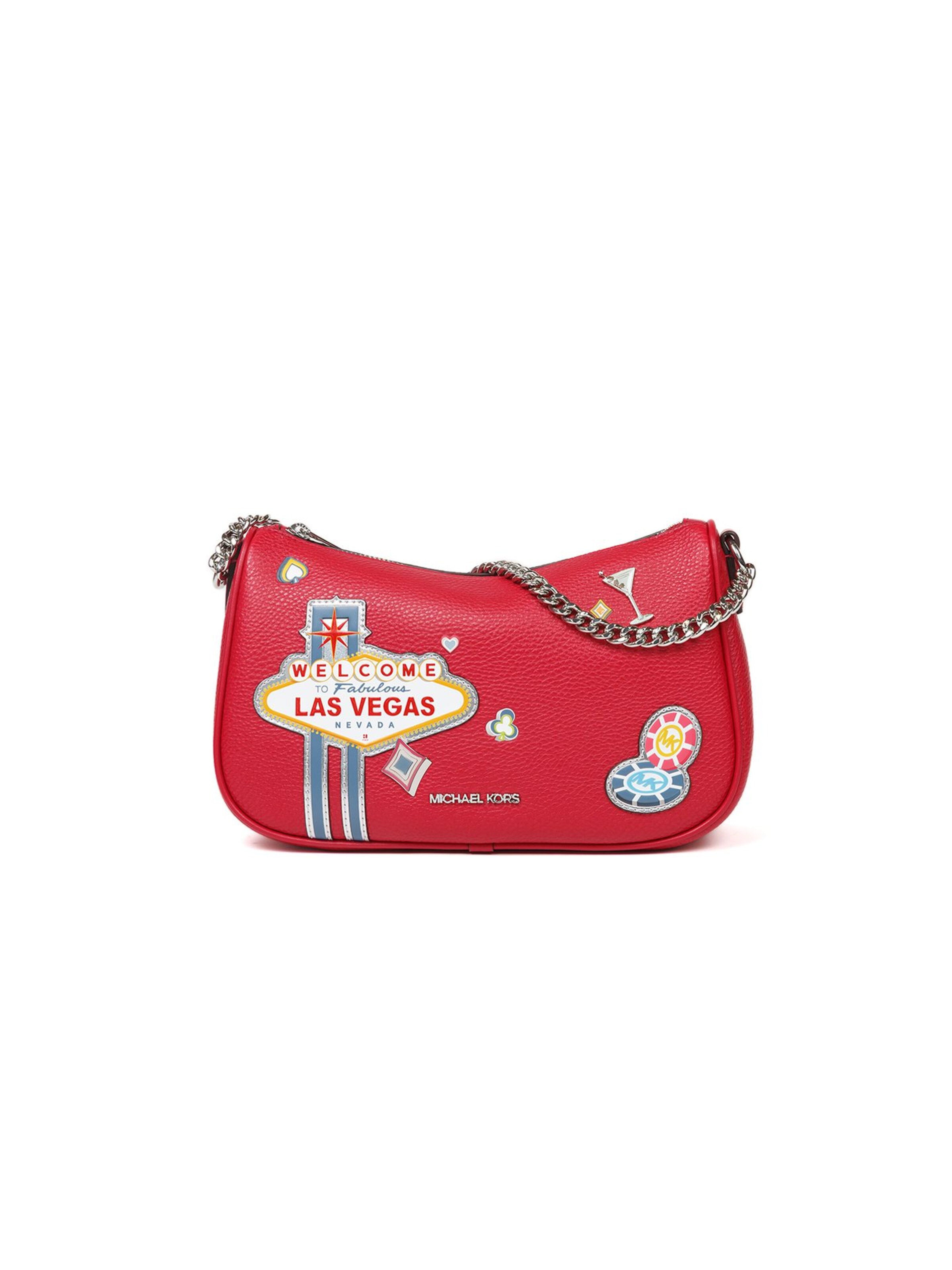 Michael Kors Schoudertas 'Carmela Medium Pouchette Crossbody Bag' in One Size in de kleur Rood, Productweergave