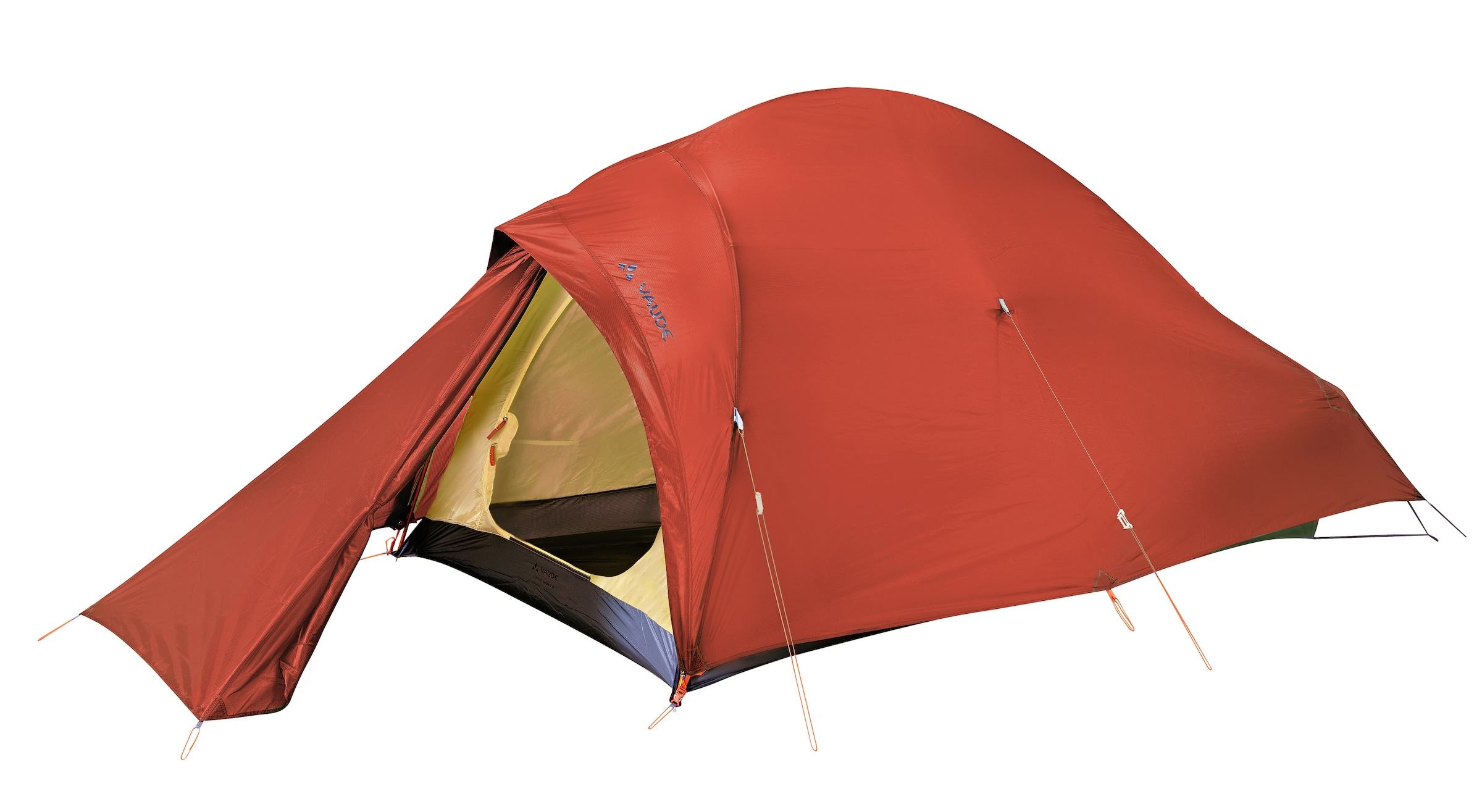 VAUDE Tent in Oranje: voorkant