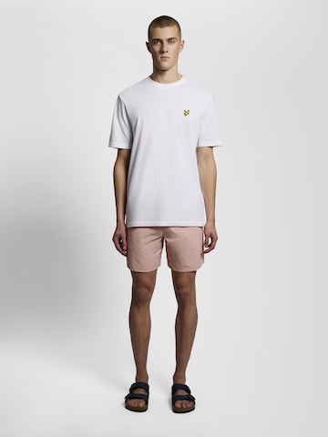 Lyle & Scott Loosefit Badeshorts in Pink
