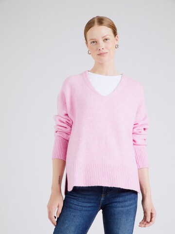 TOM TAILOR DENIM Trui in Roze: voorkant