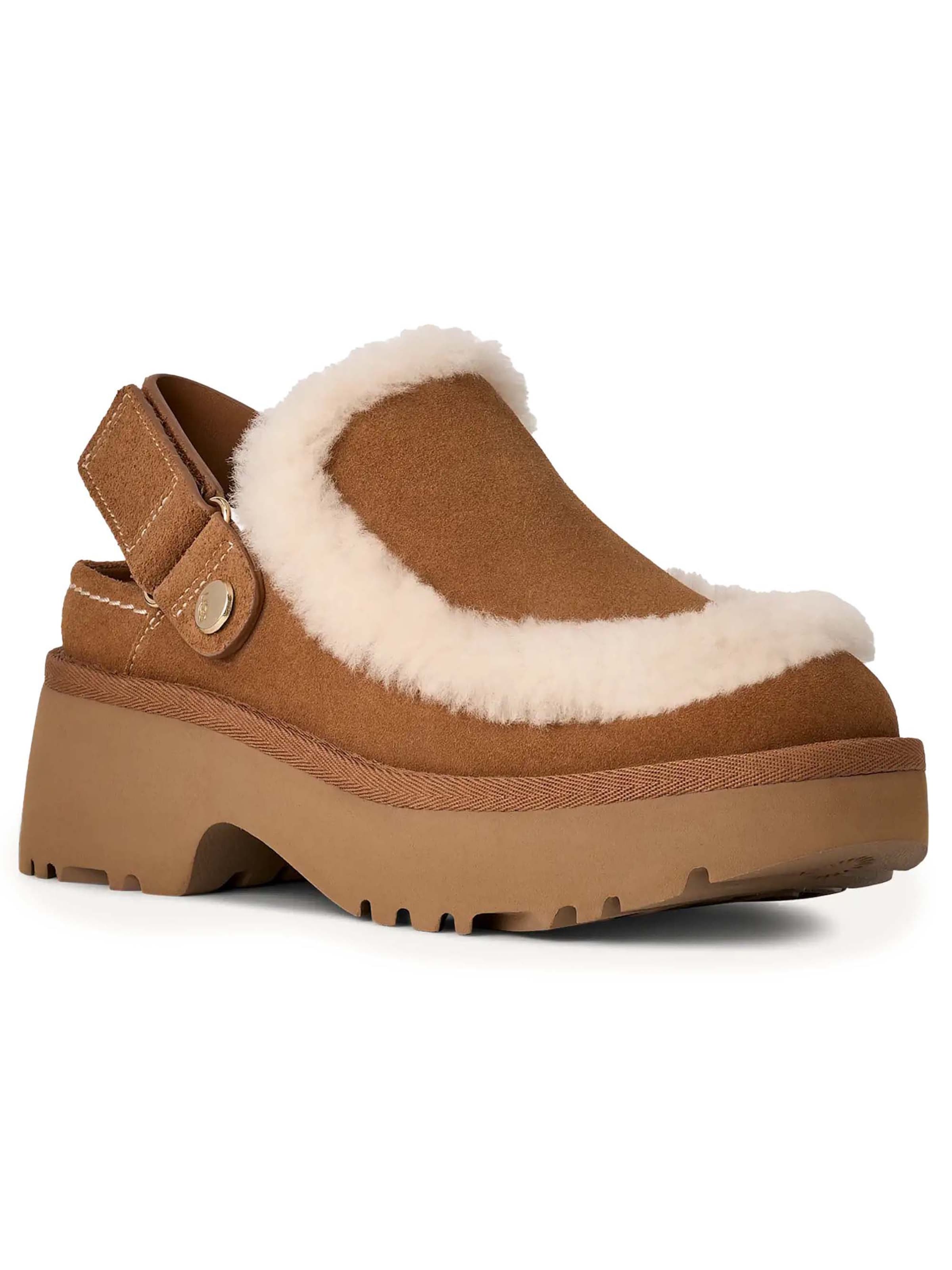 UGG Clogs 'Esmee' in Bruin: voorkant