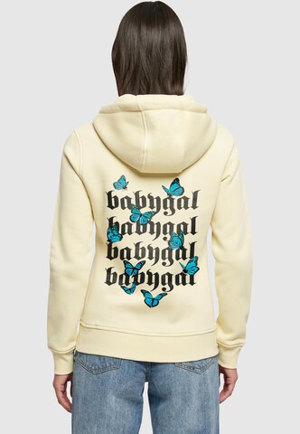 Sweat-shirt 'Babygal' Mister Tee en jaune : devant