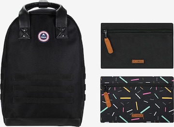Cabaia Backpack 'Old School' in Black: front