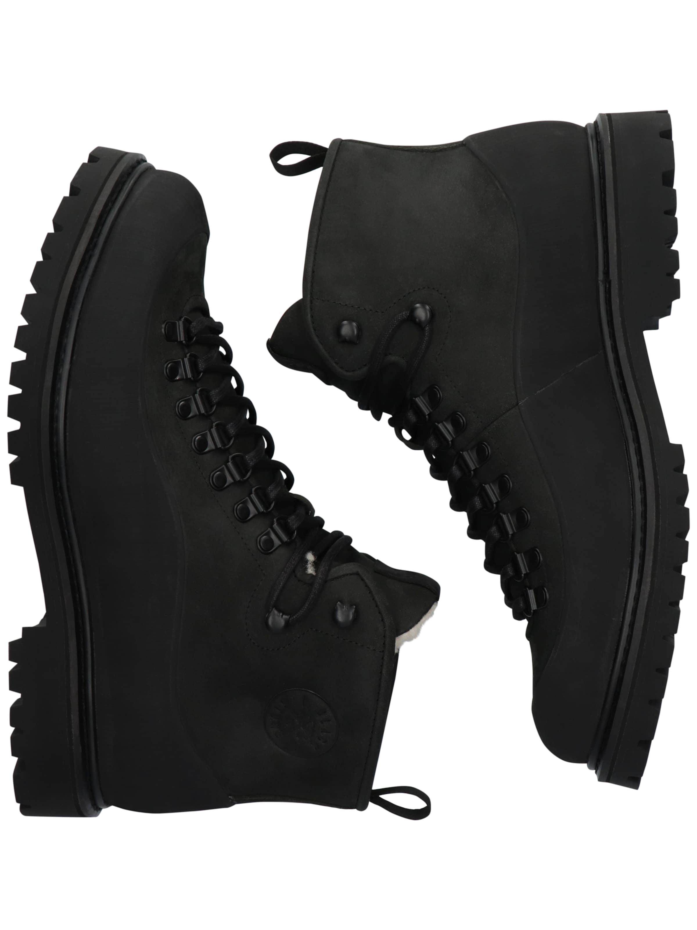 Boots stringati 'Rock Dree CG107' di BLACKSTONE in nero