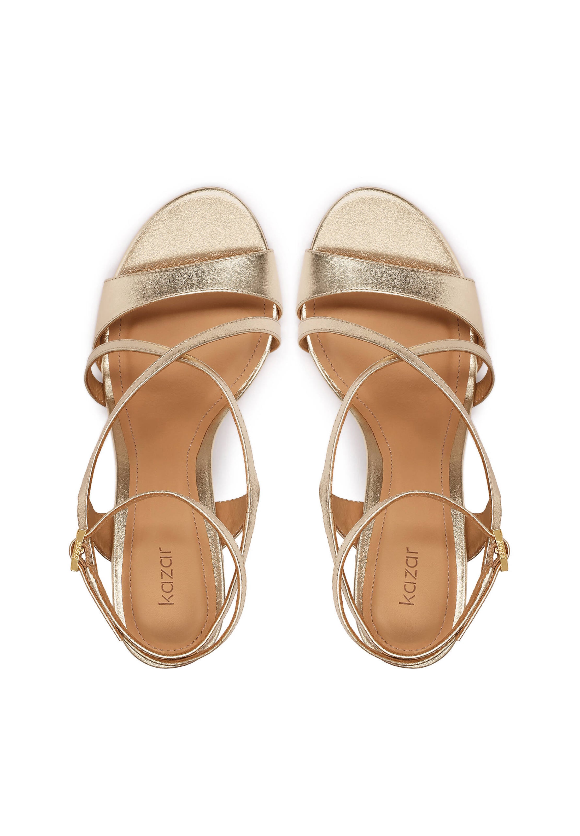 Kazar Páskové sandály – zlatá
