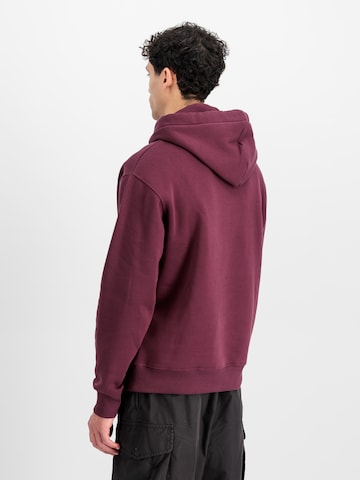 ALPHA INDUSTRIES - Pullover 'Basic' em vermelho