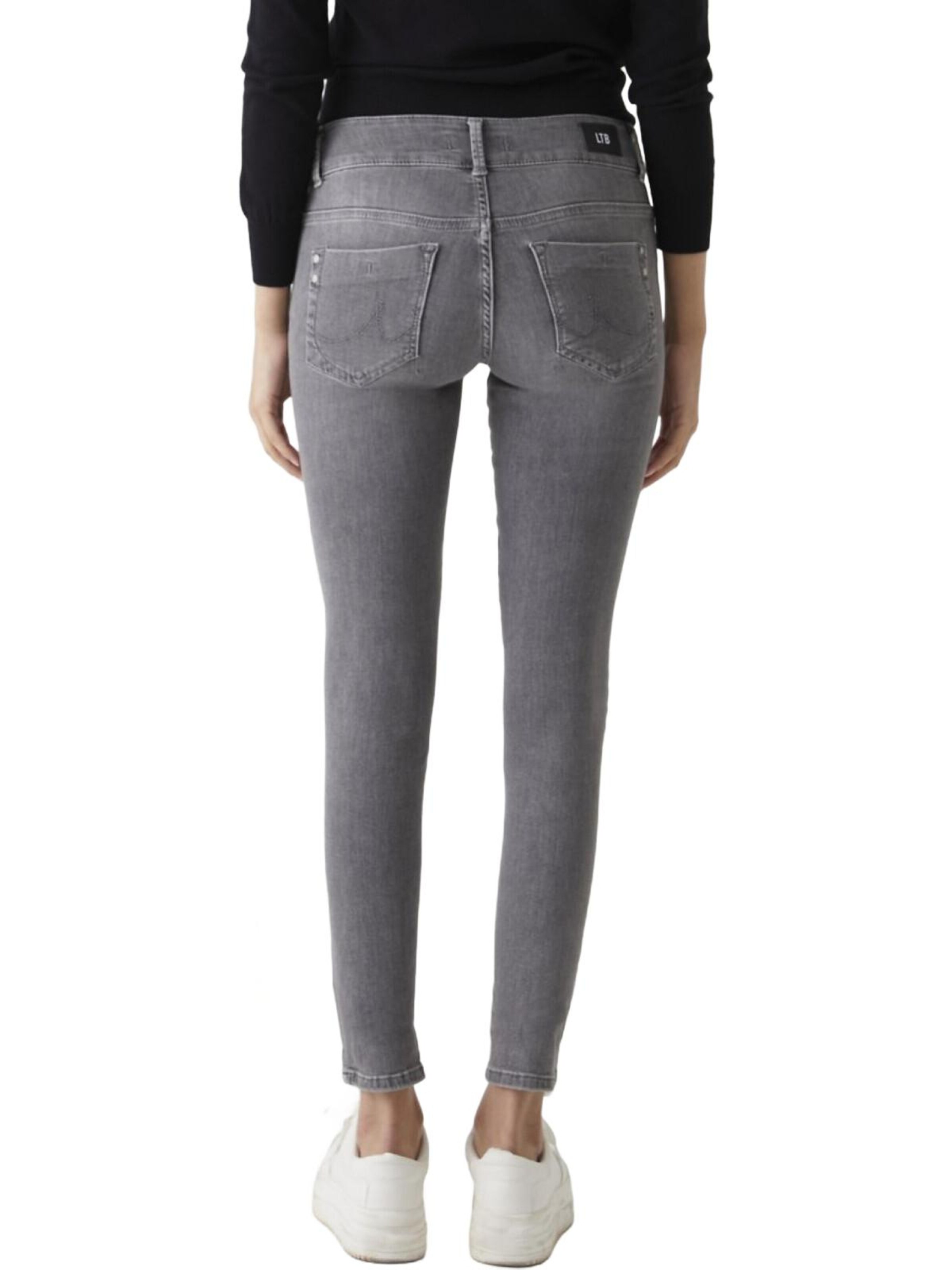 LTB Jeans - Slimfit Vaquero 'LTB Jeans Molly M Mid Waist Skinny Leg Jeanshose' en gris