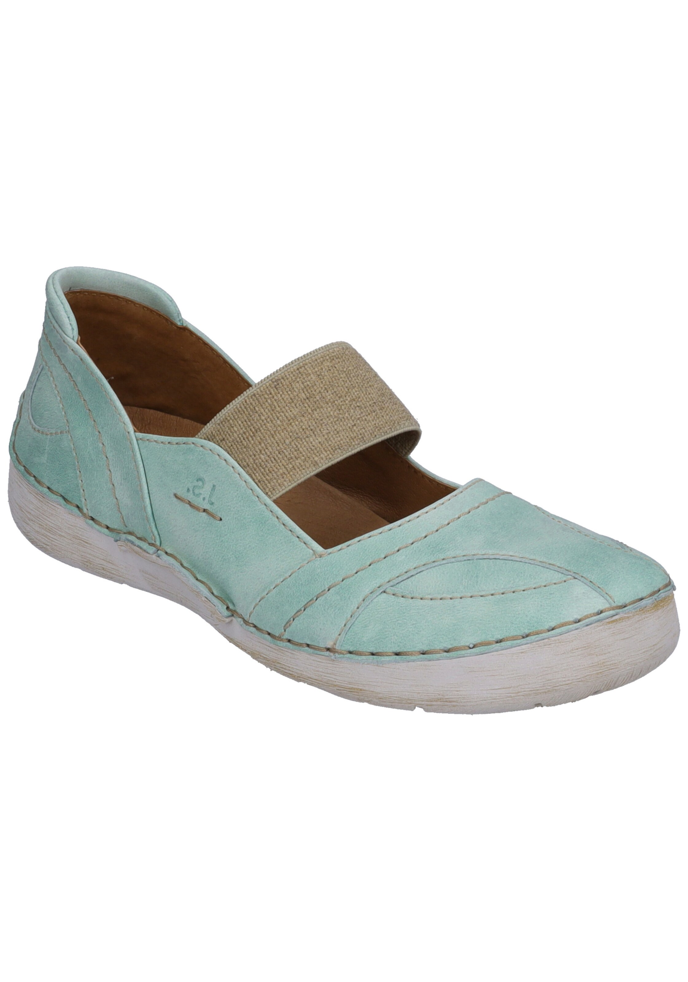 JOSEF SEIBEL Strap ballerina 'Fergey' in Green