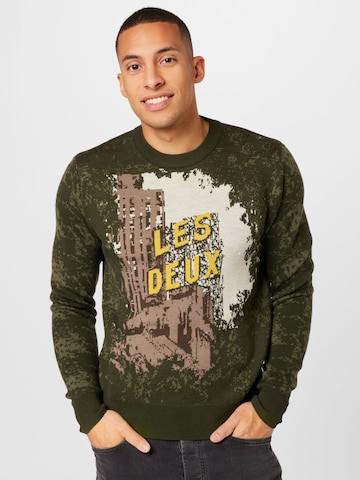 Les Deux Sweater in Green: front