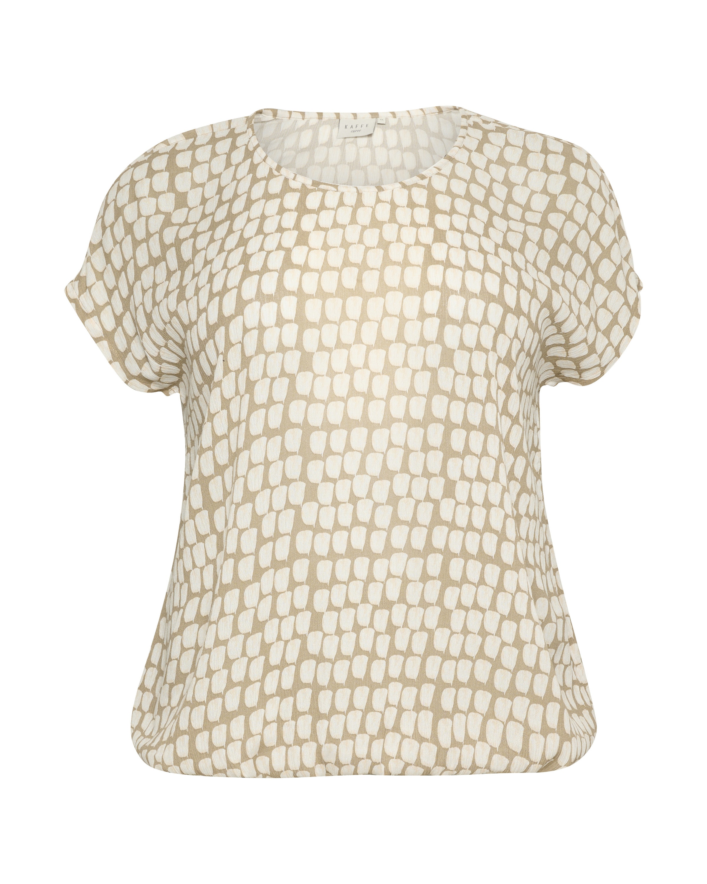 KAFFE CURVE Bluse 'Lokana' in Beige: Vorderseite