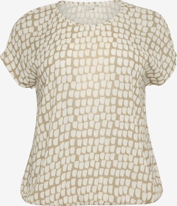 Camicia da donna 'Lokana' di KAFFE CURVE in beige: frontale