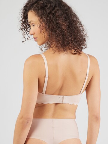 Skiny Triangle Bra in Beige