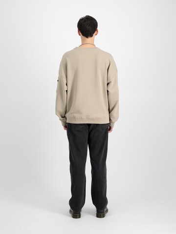 ALPHA INDUSTRIES Sweatshirt in Beige