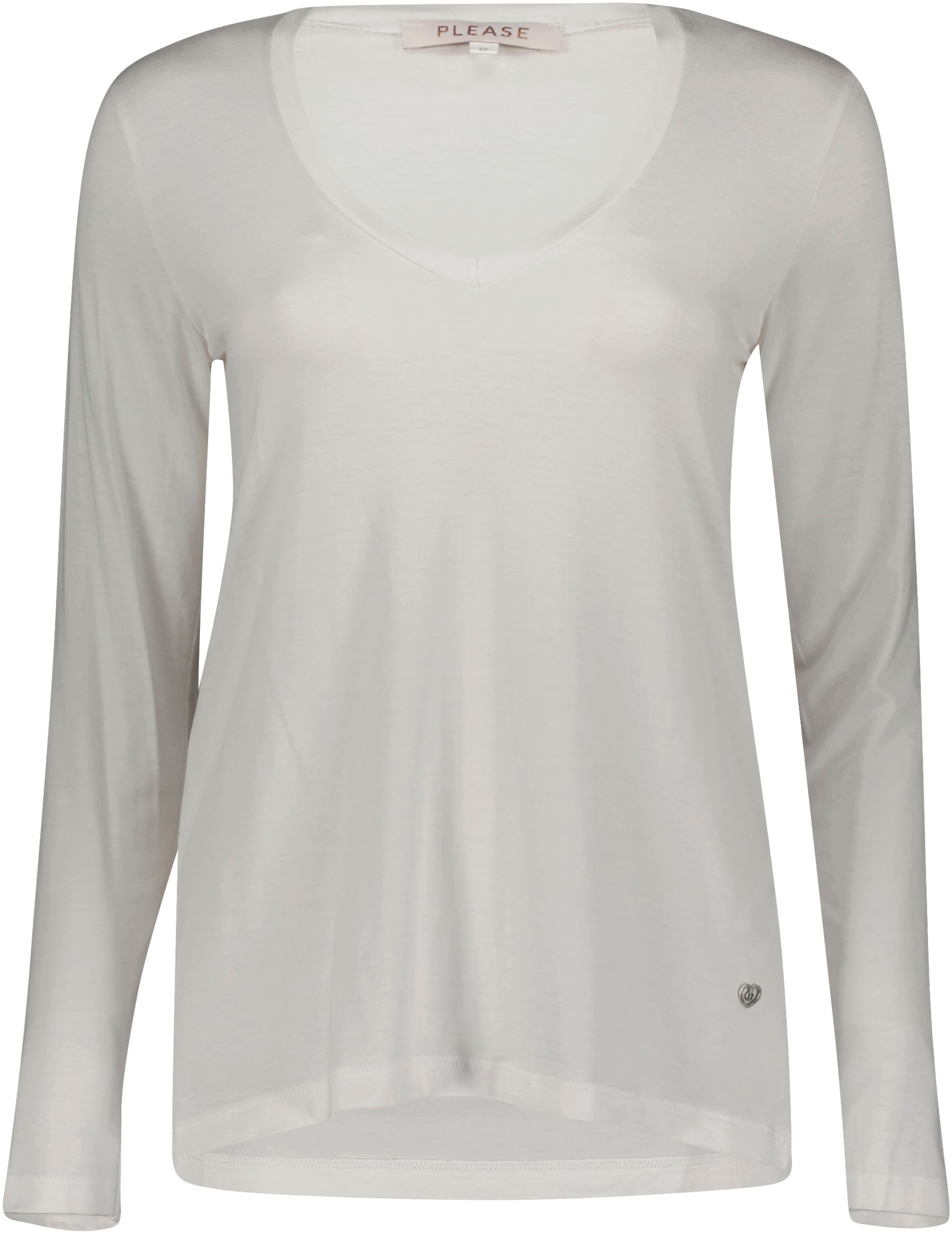 PLEASE Shirt in Weiß: Vorderseite