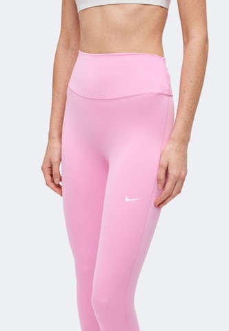NIKE Скинни Спортивные штаны в Ярко-розовый