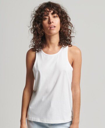 Superdry - Top en blanco: frente